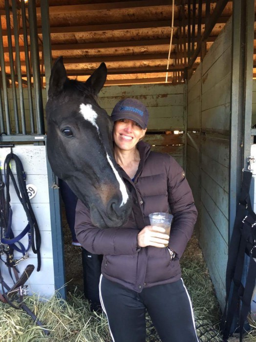 When she's not performing surgeries or on call, Kathleen Herbig competes her 5-year-old Sirius Contender. Photo by Patrick Hutchins.