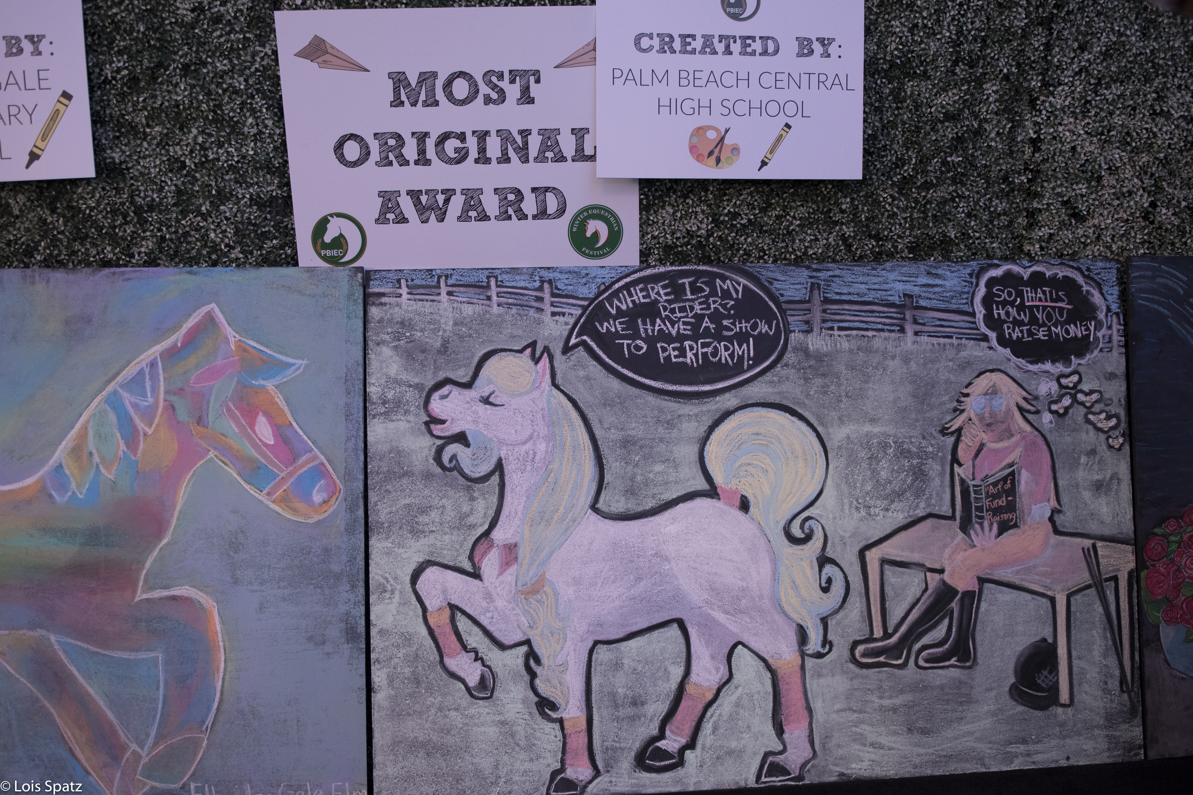 Palm Beach Central High School's chalk art creation from 2017's GCC.